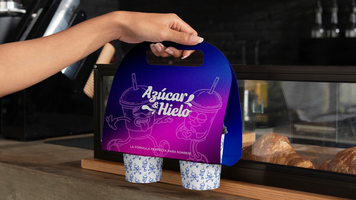 Identidad y packaging Azúcar & Hielo