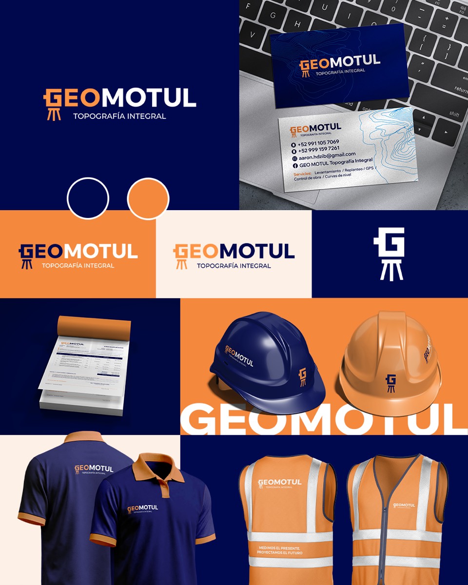 Identidad y papelería Geomotul